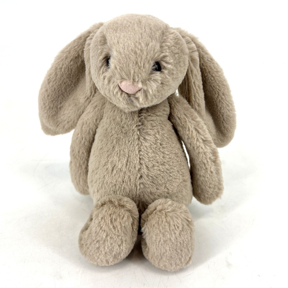Jellycat Bashful Bunny Plush Doll Small Beige Tan London Lovey Toy Mini 8"